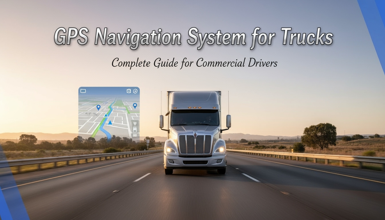 GPS navigation system for trucks on highway – guide for commercial drivers