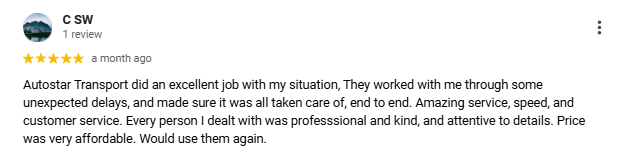 Review by C SW for AutoStar Transport Express