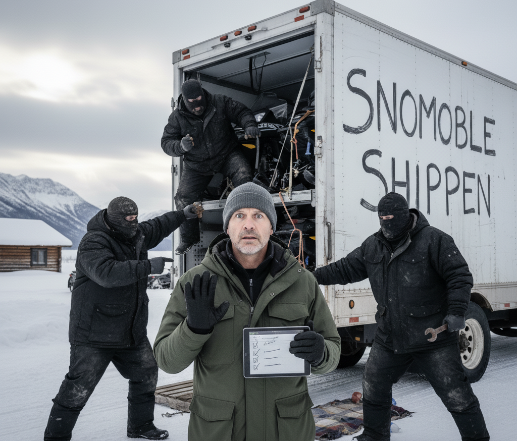 red flags snowmobile transport