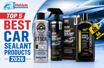 Promotional banner showing top car sealant products including Chemical Guys Jet Seal, Cerakote Paint Sealant, and Meguiar's Synthetic Sealant.