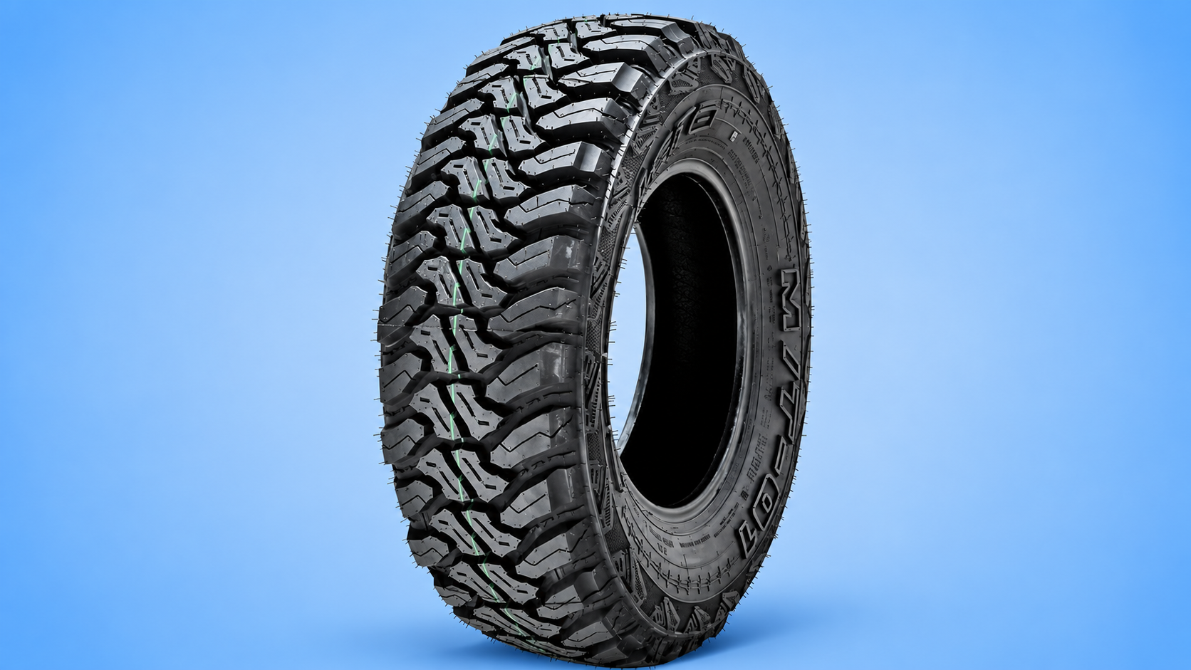 Accelera MT-01 mud off-road radial tire with deep tread pattern.