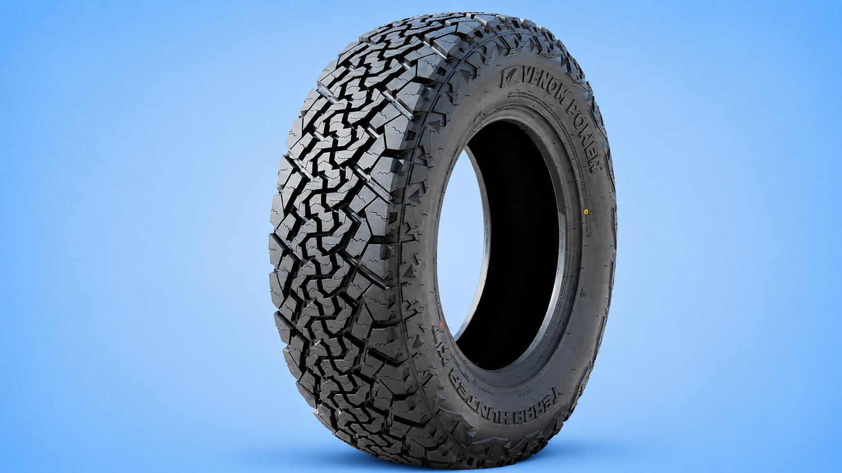 Venom Power Terra Hunter XT light truck tire for off-road and highway performance.
